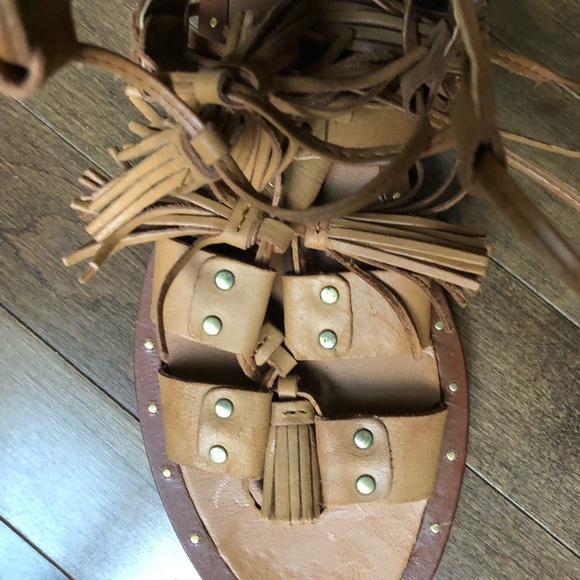 Zara basic gladiator leather sandals - Picture 4 of 7